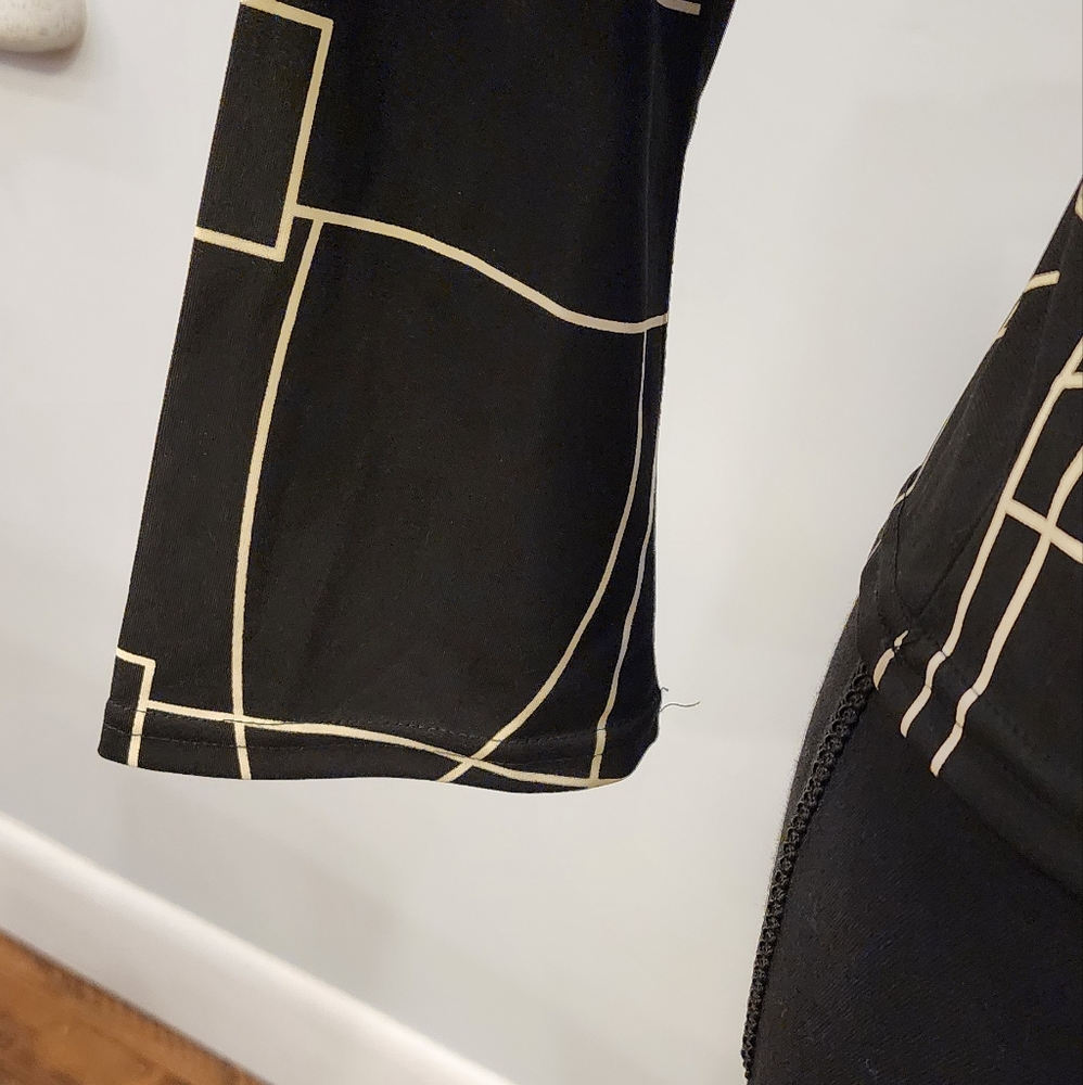 Luly K vintage  blouse black and cream - Picture 2 of 6